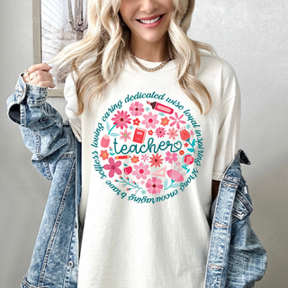 Colorful Chic Teacher Designs – Comfort Colors Tees