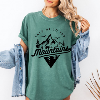 Take Me To The Mountains Comfort Colors Graphic Tee Unisex