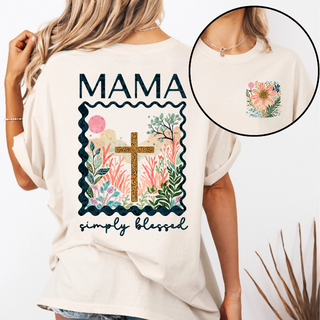 Mama Simply Blessed Comfort Colors Tee