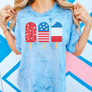 red white and blue popsicle shirt, patriotic Comfort Colors tee, July 4th shirt for women, summer graphic tee, bomb pop t-shirt, patriotic Christian shirt, cute USA shirt