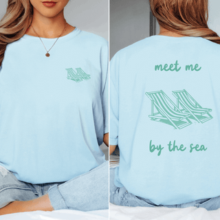 Meet Me By The Sea Comfort Colors Graphic Tee