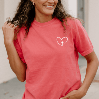 Jesus Has My Back Christian Comfort Colors Tee