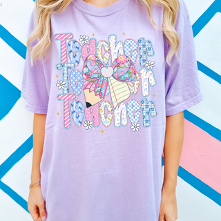 Colorful Chic Teacher Designs – Comfort Colors Tees