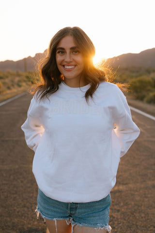 Bride Embroidered Crewneck Sweatshirt