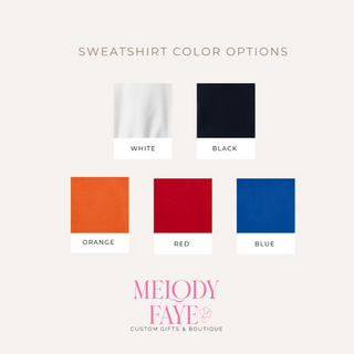 Custom Embroidered School Game Day Sweatshirt