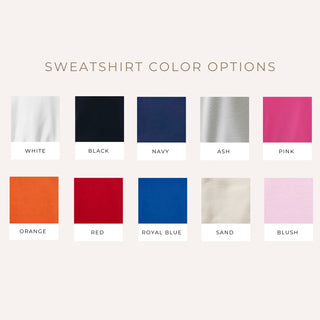 Custom Team Name Glitter Applique Sweatshirt