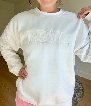 Bride Embroidered Crewneck Sweatshirt