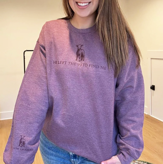 He Left The 99 To Find Me Christian Sweatshirt