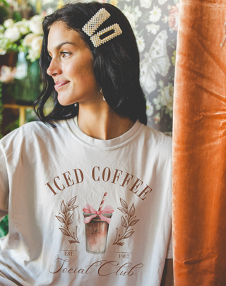 Iced Coffee Social Club Comfort Colors Women’s Graphic Tee