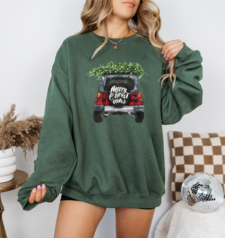 Merry Christmas Truck Women's Sweatshirt