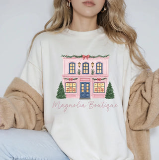 Personalized Christmas Boutique Comfort Colors Tee