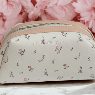 Large Floral Cosmetic Pouch Toiletry Bag Pouch Travel Makeup Bag