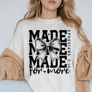 Made for More Ephesians 2:10 Christian Comfort Colors Tee