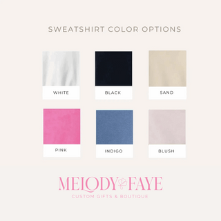 Embroidered Mama Sleeve Text Sweatshirt