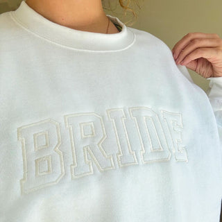 Bride Embroidered Crewneck Sweatshirt