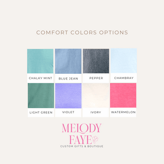 Feelin' Beachy White Text Comfort Colors Graphic Tee