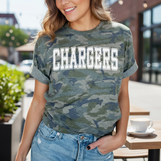 Personalized Camo Graphic Tee for Women