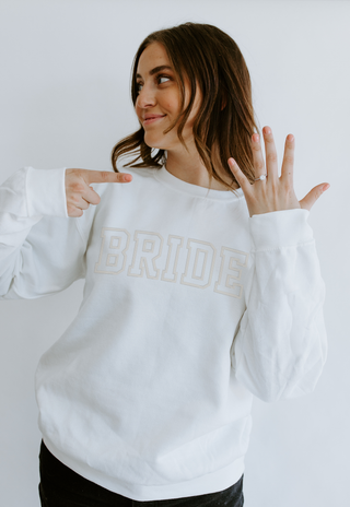 Bride Embroidered Crewneck Sweatshirt