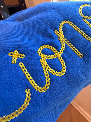 Custom Embroidered School Game Day Sweatshirt