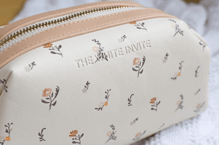 Large Floral Cosmetic Pouch Toiletry Bag Pouch Travel Makeup Bag