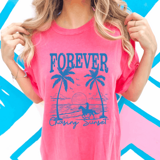 Forever Chasing Sunset Comfort Colors Graphic Tee