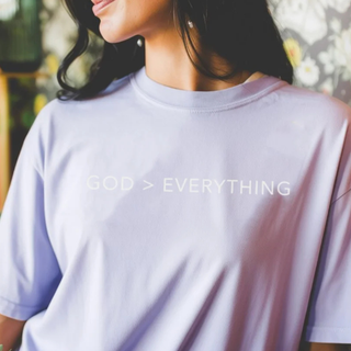 God > Everything Christian Comfort Colors Graphic Tee