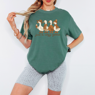 Just a Cozy Goose Fall Comfort Colors Tee