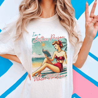 I'm a Better Person When I'm Tan Comfort Colors Graphic Tee