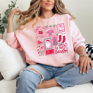 Tis The Season Holiday Christmas Stamps Sweatshirt