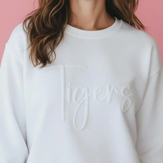 Custom Puff Script Style Game Day Sweatshirt