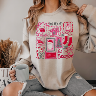 Tis The Season Holiday Christmas Stamps Sweatshirt